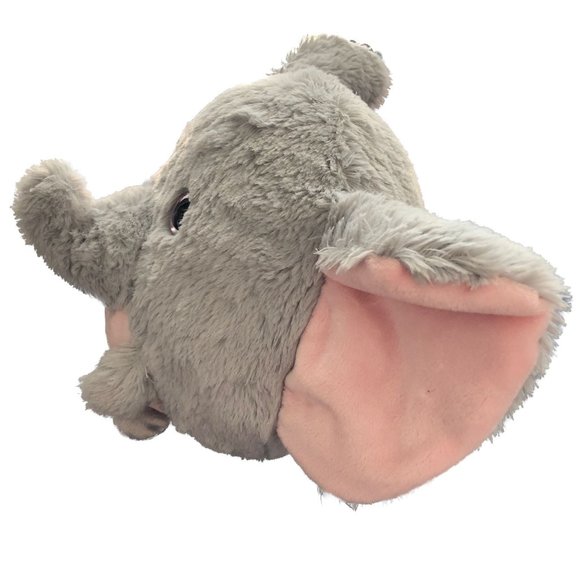 Best Made Toys Stuffed Elephant FatHead Grey Pink Plush 8" - Picture 3 of 8